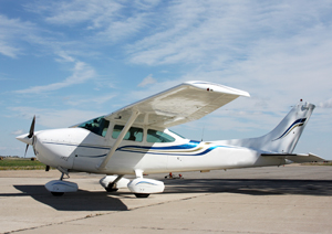Cessna parked at airfield
